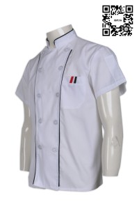 KI067 collar supply chef uniform supplier buttons uniform chef company supplier company hong kong  pastry chef uniform  pro chef clothing